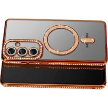 Nurton Mey Ithalat®  Samsung Galaxy S26 Joke Simli Magneticsafe Kılıf - Turuncu