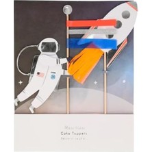 Belirtilmemiş Space Cake Topper Uzay Pasta Süsü