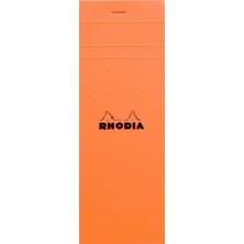 Belirtilmemiş Rhodia Kareli Bloknot, Turuncu, 74X210 mm