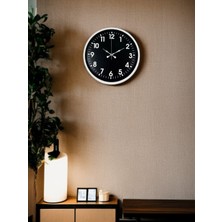Nurton 36 cm Beyaz Dekoratif Duvar Saati