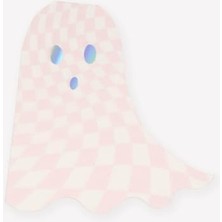Belirtilmemiş - Pink Checker Ghost Napkins - Pembe Kareli Hayalet Peçeteler (16'lı)