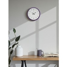 Nurton 36 cm Mor Dekoratif Duvar Saati