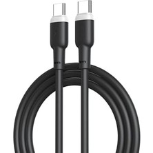 Belirtilmemiş Xo 60W Hızlı Şarj Kablosu Type-C | NB-Q208B | Yumuşak Slikon Tasarım | Hızlı Veri Aktarımı | 1 Metre | Siyah