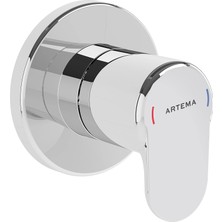 Belirtilmemiş Root Round A42730 Ankastre Stop Valf, Sıva Üstü, Krom