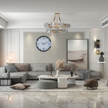 Nurton Regal Silver 52 x 52 cm Duvar Saati