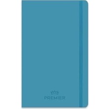 Belirtilmemiş 13X21 96 Yaprak Düz Ciltli Premier Defter - Mavi