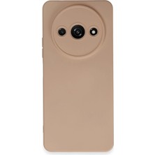 Nurton Mey Ithalat®   Redmi A3 4g Kılıf Nano Içi Kadife Silikon - Pudra
