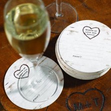 Belirtilmemiş B. Hewitt Ahşap Tahıl Tasarımı Tavsiye Sözleri Bardak Altlıkları, 25'li Set