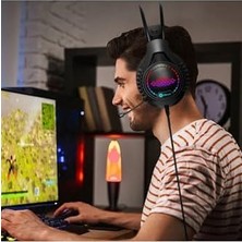 Belirtilmemiş H608 5.1 Kafaüstü Rgb Gaming Oyuncu Mikrofonlu Kulaklık - DSP006