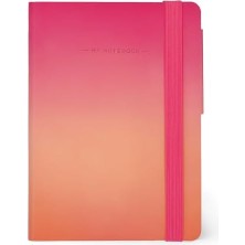 Belirtilmemiş - Not Defteri Beyaz Sayfa, Küçük Boyut, My Notebook Fildişi Kağıdından 90 G/m², 192 Sayfa, Yumuşak Kapak, Lastik Bant, Boyut 9,5 x 13,5 Cm, Golden Hour
