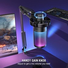 Belirtilmemiş Ampligame A6T Twitch - Youtuber - Gamer - Tiktok - Yayıncı USB Mikrofon Seti (Siyah)