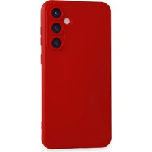 Nurton Mey Ithalat®  Samsung Galaxy S24 Kılıf Nano Içi Kadife Silikon - Kırmızı
