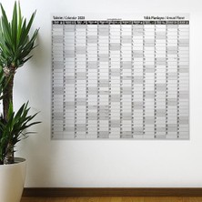 Nurton Buffer® 2020 Yıllık Planlayıcı Manyetik Duvar Stickerı Takvim 110X100 cm