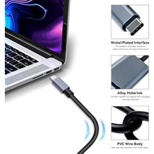 Belirtilmemiş HDMI Çevirici USB C HDMI 4K 60Hz Hdmı, 200CM USB C HDMI Adaptör USB C HDMI Uyumlu Thunderbolt Type-C To HDMI 2 Metre Kablo Uzunluğu ZR854