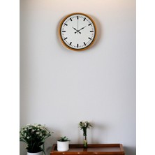 Nurton 36 cm Turuncu Sade Şık Duvar Saati