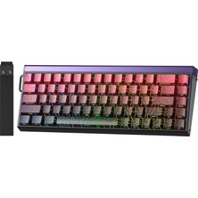 Belirtilmemiş Aula Hero 68 He Manyetik Klavye Rapid Trigger Dragon King Switch 8000Hz Rgb Neon Tkl Hot Swap Oyuncu Klavyesi Kırmızı