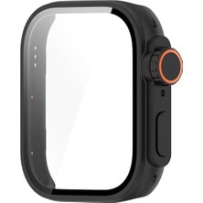 Belirtilmemiş Watch Fit 3 Için Ekran Koruyucu Kılıf - Watch Ultra 2 Görünümü Veren Tam Kaplayan Kasa Koruyucu -  Watch Fit 3 ile Uyumlu (Siyah)