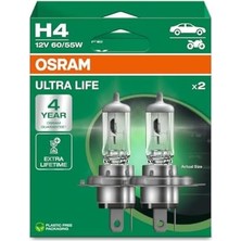 Belirtilmemiş Ampul H4 Ult 60/55W 12V P43T5X2TRQR2B Ultralife - Osr 64193ULT-2HB