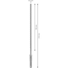 Belirtilmemiş 1x Pro Sds Plus-5x Kırıcı Delici Delme Ucu (Donatılı Beton, Beton, Ø 6,00 Mm, Professional Aksesuar Kırıcı Delici)