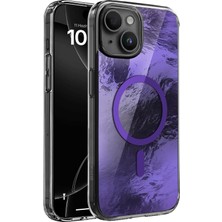 Belirtilmemiş iPhone 15 Plus ve 14 Plus Için Shinemag Serisi Magsafe ile Uyumlu Göz Alıcı ve Şık Metalize Arka Tasarım Yüksek Kalite Materyal Premium Hybrid Kılıf Kapak (Mor, 15 Plus/14 Plus)