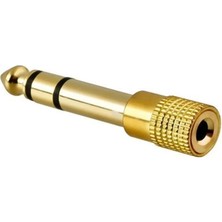 Belirtilmemiş Kablo Jak Dönüştürücü - Jack Çevirici Erkek 6.5mm - Dişi 3.5mm Siyah Jack Fiş Jack Çevirici Stereo