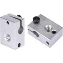 Belirtilmemiş Isı Bloğu J Kafa Alüminyum V6 3D Yazıcı Mk7/8