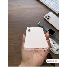 Belirtilmemiş Süper Ince Mat Ultra Thin Silikon Kılıf Beyaz  Galaxy A25 ile Uyumlu
