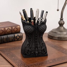 Nokta Labs Goth Corset Tasarımlı Makyaj Fırçalık ve Düzenleyici