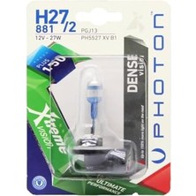 Belirtilmemiş Ampul H27/2 12V 27W Xtreme Vision +%150 Fazla Işık (Tekli Blister) Pht PH5527 Xv B1