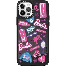 Belirtilmemiş & Aksesuar iPhone 13 ile Uyumlu Siyah Sert Arka Kısım Üzeri Kabartma Baskılı (Siyah-2)