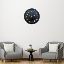 Nurton Siyah Arapça Rakamlı 52 x 52 cm Duvar Saati
