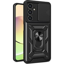 Nurton Mey Ithalat®  Samsung Galaxy A05 Kılıf Pars Lens Yüzüklü Silikon - Siyah