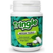 Belirtilmemiş Tringle Nane Aromalı Draje SAKIZ60 G | Şekersiz Tatlandırıcılı Sakız| Ferah Nane Aromalı Pratik Draje Sakız | Günlük Kullanıma Uygun