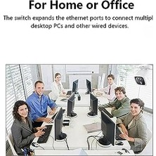 Belirtilmemiş Apera Nr3 5 Port LED Işıklı Switch 100MBPS Ethernet Internet Dağıtıcı Ağ Hub Ev Ofis Için