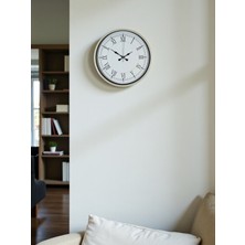 Nurton 36 cm Krem Dekoratif Duvar Saati