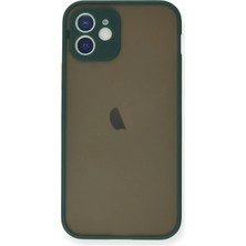 Nurton Mey Ithalat®  iPhone 12 Mini Kılıf Montreal Silikon Kapak - Yeşil