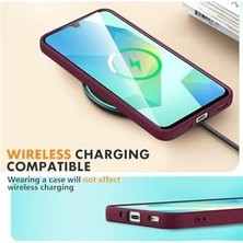 Belirtilmemiş -  Galaxy A17 ile Uyumlu Kılıf Kamera Korumalı Yumuşak Renkli Mat Silikon + 9h Ekran Koruyucu Cam 2in1 Set - Lila