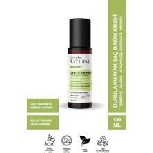 Let's Be NATURAL Let’s Be Natural Durulanmayan Saç Bakım Kremi 100 ml – Nemlendirici, Besleyici, Kolay Tarama ve Yumuşaklık Sağlayan Leave-In Bakım