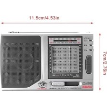 Belirtilmemiş KK-9803 Taşınabilir Küçük Boy Cep Radyosu - Fm/mw/sw1 10 Band Pilli Radyo