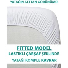 Belirtilmemiş %100 Pamuklu Sıvı Geçirmez Bebek Alezi Yatak Koruyucu Bebek Çocuk Park Beşik Kreş Anaokulu Alezi (60 x 120)