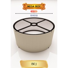 Nurton Bej Lambader Başlığı 35 cm Mega Boy