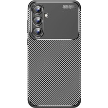 Nurton Mey Ithalat®  Samsung Galaxy A15 4g Kılıf Auto Focus Karbon Kapak - Siyah