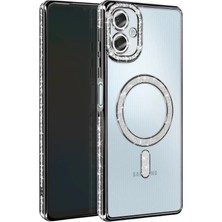 Nurton Mey Ithalat®  Samsung Galaxy A06 Joke Simli Magneticsafe Kılıf - Siyah