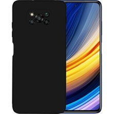 Caseart Xiaomi Poco X3 Pro ile Uyumlu Kılıf Premium Siyah Ince Kamera Korumalı Silikon Kapak