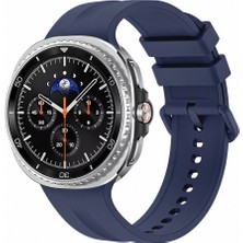 Sneezy Samsung Galaxy Watch 8 Classic 46MM Ile Uyumlu Oluklu Silikon Kordon Ayarlanabilir Spor Saat Kayışı