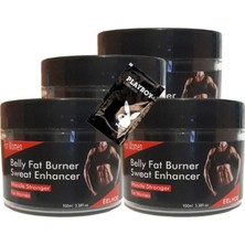 Bezos Belly Fatburner Sweat Enhancer Kadınlar Için Krem 4X100 ml + 1 Adet Jel ile