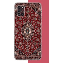 Aksesuarist Samsung Galaxy A31 Uyumlu Halı3 Baskılı Silikon Kılıf