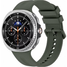 Sneezy Samsung Galaxy Watch 8 Classic 46MM Ile Uyumlu Oluklu Silikon Kordon Ayarlanabilir Spor Saat Kayışı