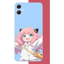 Aksesuarist Samsung Galaxy A05 Uyumlu Kawaii Pembe Saçlı Kız Baskılı Silikon Kılıf