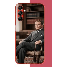 Aksesuarist Samsung Galaxy A14 Uyumlu Atatürk6 Baskılı Silikon Kılıf